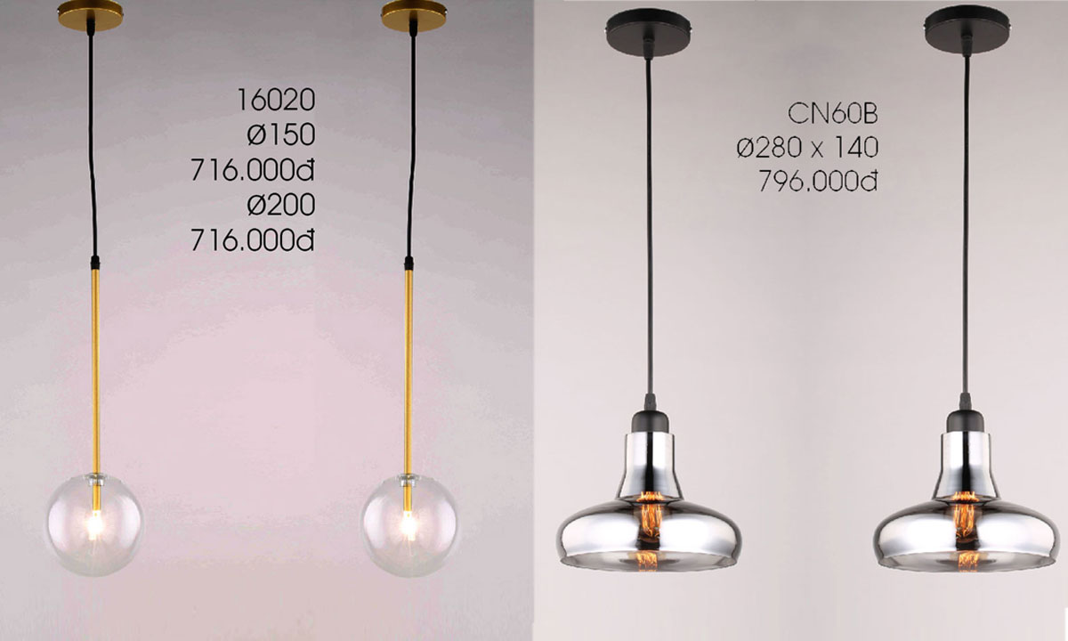 Đèn Thả Trang Trí Kiểu Dáng Hot Nhất Năm 2023